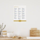 金ゴールドシーティングチャート、キャロリ結婚ンのコレクション ポスター (キッチン)