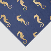 金ゴールドシーホースのダークブルー/パープルのデクページ 薄葉紙 (詳細)