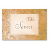 金ゴールドジェイドオータム縁どフローラ結婚ズ テーブルナンバー (裏面)
