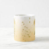 金ゴールドジェミニアストロロジー占星術〔占星術の〕十二宮図標識 コーヒーマグカップ (中央)