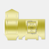 金ゴールドジェム&グリッター50thゴールデンバースデーパーティー フェイバーボックス (折り畳みなし)