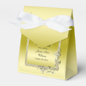 金ゴールドジェム&グリッター50thゴールデンバースデーパーティー フェイバーボックス (正面サイド)