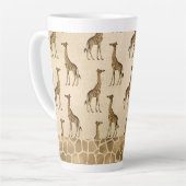 金ゴールドジエレガントリンチスタイリッシュックビンテージラテマグ カフェラテマグ (左アングル)