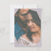 金ゴールドジオメトリック大理石の写真の日付を保存 招待状 (裏面)