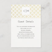 金ゴールドジオメ結婚トリズゲスト詳細カード エンクロージャーカード (正面)