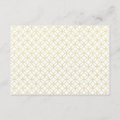 金ゴールドジオメ結婚トリズゲスト詳細カード エンクロージャーカード (裏面)