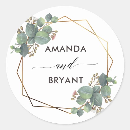 金ゴールドジオ・フレーム・ユーカリ ラウンドシール (正面)