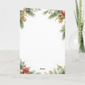 金ゴールドジャスティススケールパインホリー法律事務所クリスマス シーズンカード (裏面)