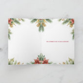 金ゴールドジャスティススケールパインホリー法律事務所クリスマス シーズンカード (内部)