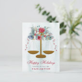 金ゴールドジャスティススケールホリーリース弁護士 シーズンポストカード (スタンド正面)