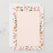 金ゴールドジャスティススケールワイルドフラワー卒業 招待状 (裏面)