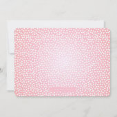 金ゴールドジャングルアニマル&フローラフォト誕生日招待状 招待状 (裏面)