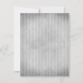 金ゴールドジュエリドトンフライ結婚式RSVP 出欠カード (裏面)