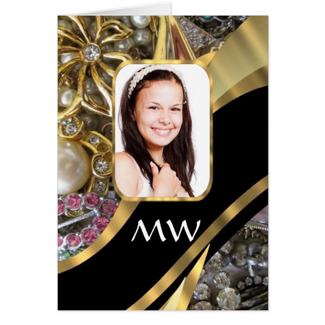 金ゴールドジュエリーの写真の背景 (正面)