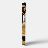 金ゴールドジュエリー花柄エレガントフローラデザイン Case-Mate iPhoneケース (裏面 / 右)