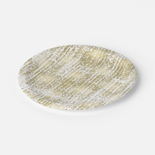 金ゴールドジュエル《写真》ぼけ味結婚抽象芸術 ペーパープレート (アングル)