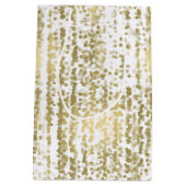 金ゴールドジュエル《写真》ぼけ味結婚抽象芸術 ミディアムペーパーバッグ (裏面)