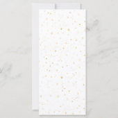 金ゴールドジョイクリスマスホリデーシーズンフラットカード (裏面)