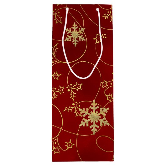 金ゴールドジョイクリスマスワイン抱き枕 ワインギフトバッグ (裏面)