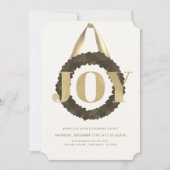 金ゴールドジョイグリーンリースクリスマスコンサートリサイタル 招待状 (正面)