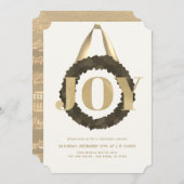 金ゴールドジョイグリーンリースクリスマスコンサートリサイタル 招待状 (正面/裏面)