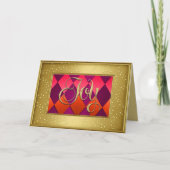 金ゴールドジョイハーレクインパープルブルゴーニュ銅 シーズンカード (正面)