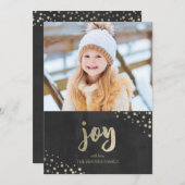 金ゴールドジョイホリデーフォトカード シーズンカード (正面/裏面)