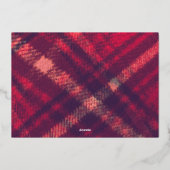 金ゴールドジョイ喜びフレーム写真クリスマス 箔シーズンカード (裏面)