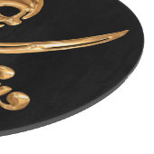 金ゴールドジョリーロジャー カッティングボード (角)