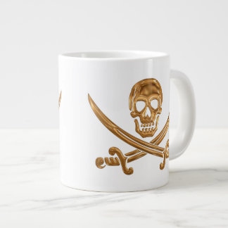 金ゴールドジョリーロジャー ジャンボコーヒーマグカップ