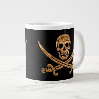 金ゴールドジョリーロジャー ジャンボコーヒーマグカップ