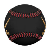 金ゴールドジョリーロジャー 野球ボール (正面)
