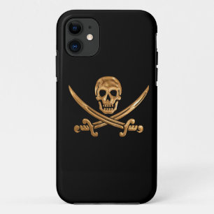 金ゴールドジョリーロジャー iPhone 11 ケース