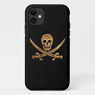 金ゴールドジョリーロジャー iPhone 11 ケース