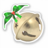 金ゴールドジングル シール (正面)