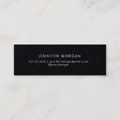 金ゴールドスお洒落クリプト | 卒業名カード スキニー名刺 (裏面)