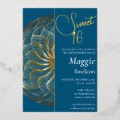 金ゴールドスウィート16招待状 箔招待状 (正面)