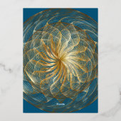 金ゴールドスウィート16招待状 箔招待状 (裏面)