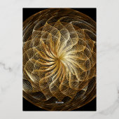 金ゴールドスウィート16招待状 箔招待状 (裏面)