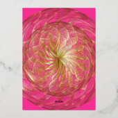 金ゴールドスウィート16招待状 箔招待状 (裏面)