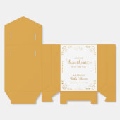 金ゴールドスエレガントイーテアールバレンタインデーシャワー フェイバーボックス (見開き)