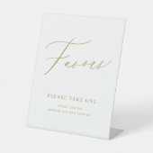 金ゴールドスエレガントクリプト結婚式の引き出物を1つ取ってください 台座サイン (正面)