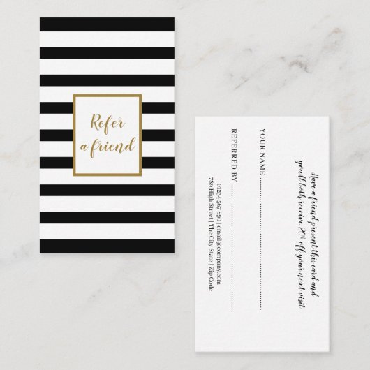 金ゴールドスエレガントクリプト（白黒） 紹介カード (正面/裏面)