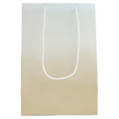 金ゴールドスカイブルー水グラデーション彩 ミディアムペーパーバッグ (裏面)