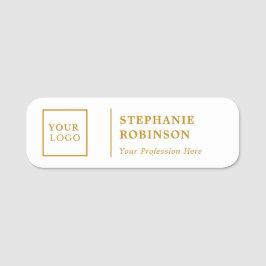 金ゴールドスカスタムクリプトのロゴ名タイトル 名札