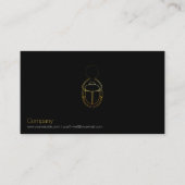 金ゴールドスカラブビジネスカード 名刺 (正面)