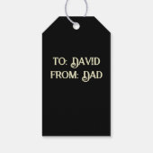 金ゴールドスカルギフトラベル ギフトタグ (裏面)