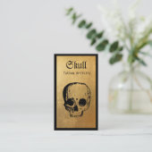 金ゴールドスカルタトアーティスト 名刺 (スタンド正面)