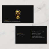 金ゴールドスカル名刺 名刺 (正面/裏面)