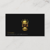 金ゴールドスカル名刺 名刺 (正面)